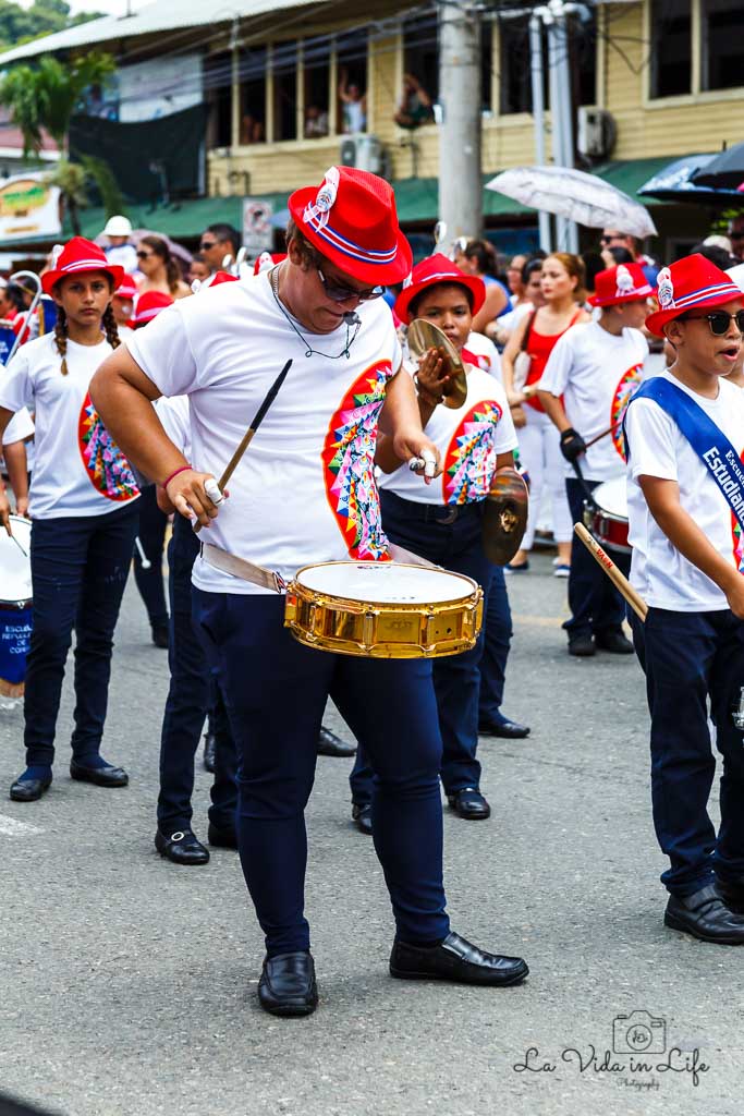 Costa Rican Holidays, parade, drummer