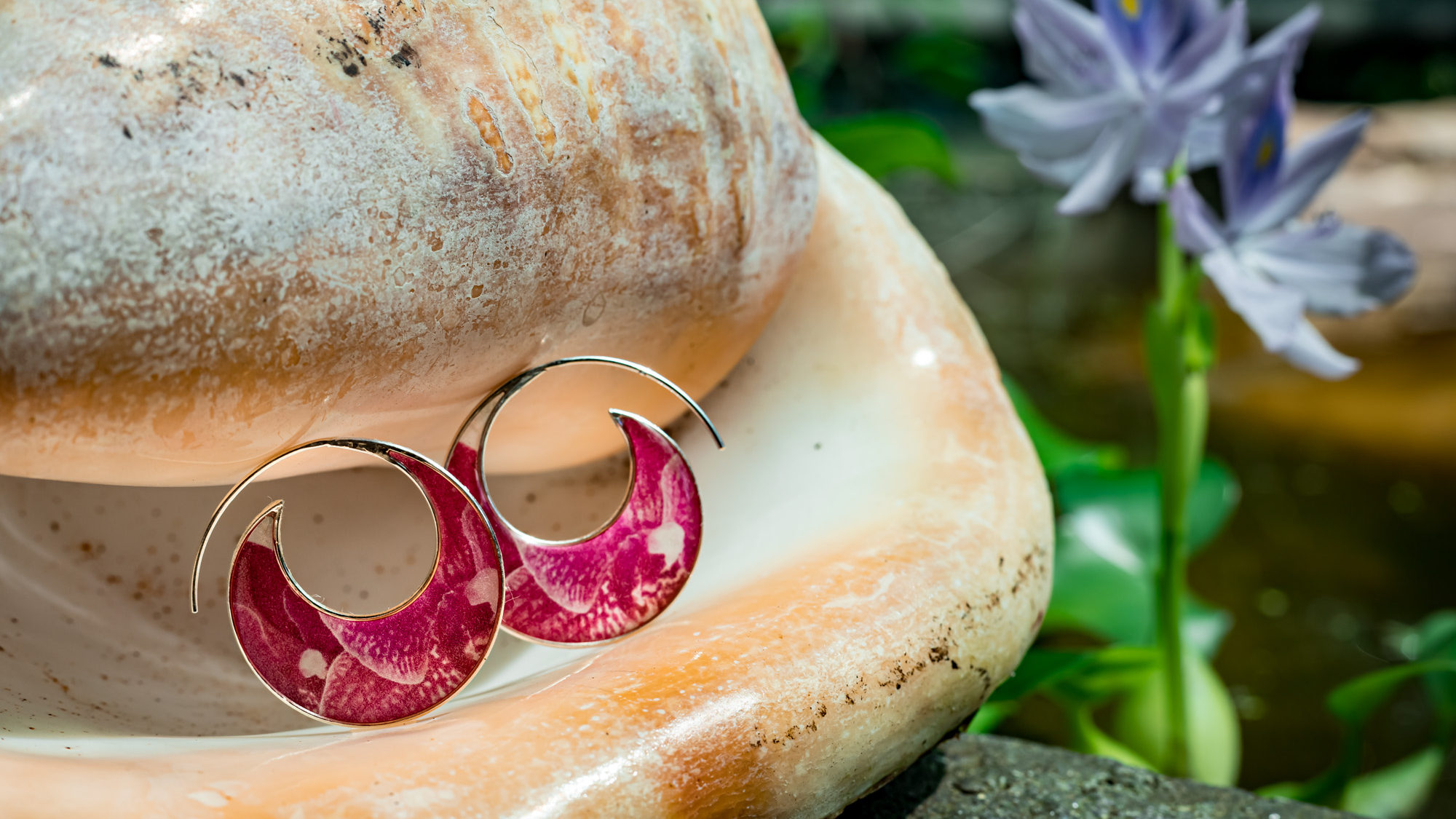 photo jewelry hoop earrings